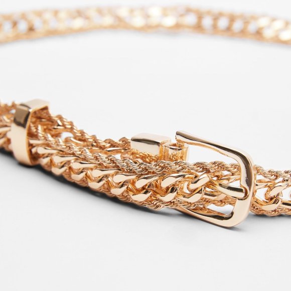ZARA GOLD METALLIC CHAIN  BELT main image 7